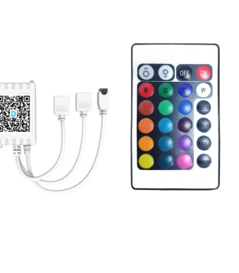 CONTROLADORA RGB PARA TIRAS LED CON CONTROL REMOTO Y BLUETHOOT