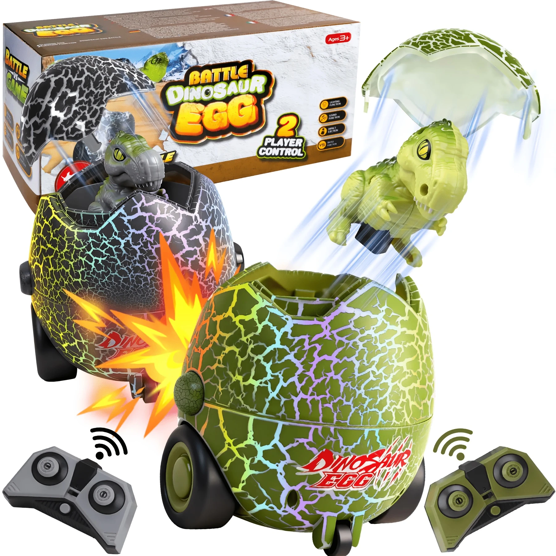 Lh-c099 Huevo de Dinosaurio de Batalla a Control Remoto