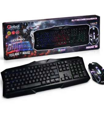 COMBO TECLADO Y MOUSE GAMER KL116 GLOBAL RGB