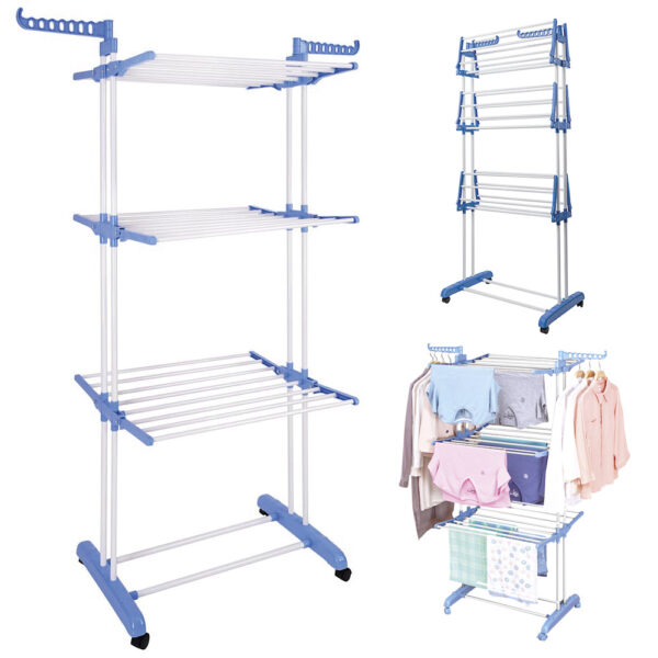 BULTO tender vertical 3 niveles con ruedas para 40 kg de ropa BULTO X6 SIN DESCUENTO