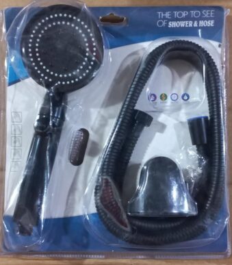 SET DE DUCHADOR CON MANGUERA NEGRO GR3017