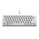 NETMAK NM-DOMINATE-W TECLADO MECANICO 60% / BLANCO