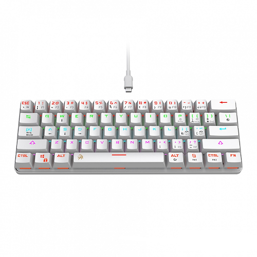 NETMAK NM-DOMINATE-W TECLADO MECANICO 60% / BLANCO NETMAK NM-DOMINATE-W TECLADO MECANICO 60% / BLANCO