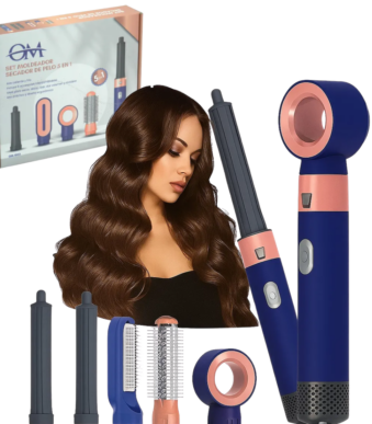 SET DE BELLEZA 5 EN 1 OM-1003 SECADOR-BUCLERA