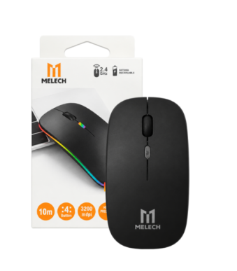 MOUSE INALAMBRICO RGB A BATERIA MELECH-307