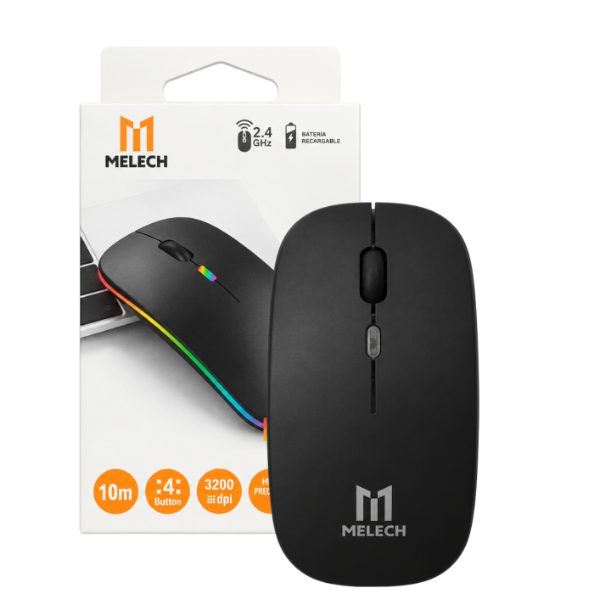 MOUSE INALAMBRICO RGB A BATERIA MELECH-307