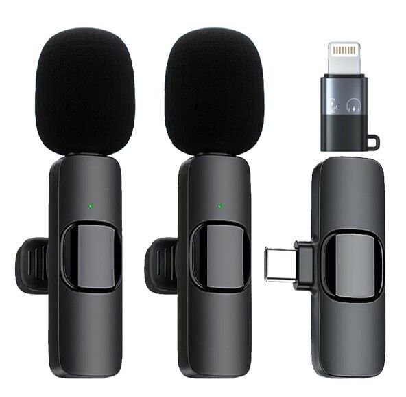 microfono corbatero inalambrico tiktok  tipo c+iphone DOBLE microfono corbatero inalambrico tiktok  tipo c+iphone DOBLE