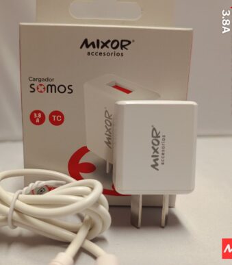 cargador con usb hembra mas 1 cabe usb mixor somos 3.8 am tipo c