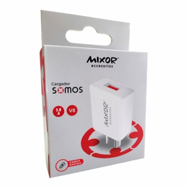 cargador con usb hembra mas 1 cabe usb mixor somos 3.8 am v8 micro usb