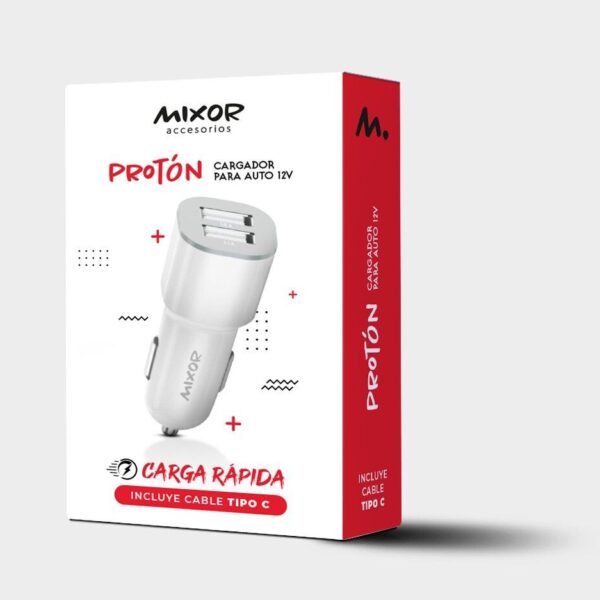 cargador auto mixor proton tipo c