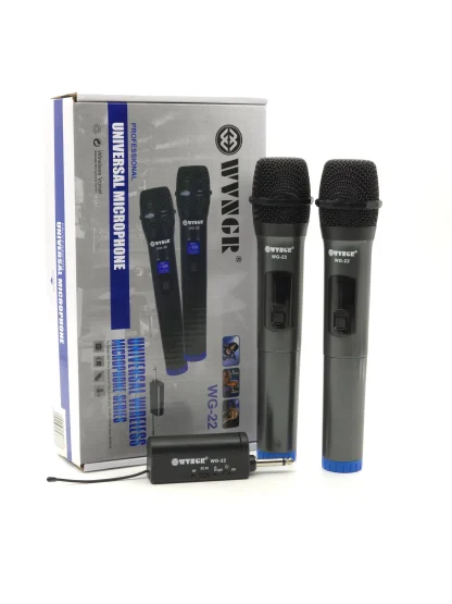 WG-22 MICROFONO INALAMBRICO DOBLE UHF