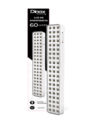 luz de emergencia dinax 60 leds