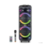 YX-H8866 PARLANTE BLUETOOTH 2X8" CON REMOTO Y MICROFONO INALAMBRICO