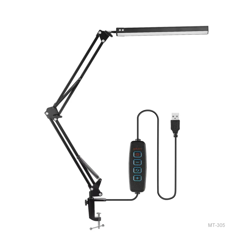 MT-305 LAMPARA DE MESA USB seisa caja azul