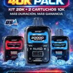 VAPER IGNITE V400 ICY STRAWBERRY BANANA 40.000 PITADAS