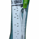 ZAPATILLA 5 TOMAS CON 2 PUERTOS USB 1.5M