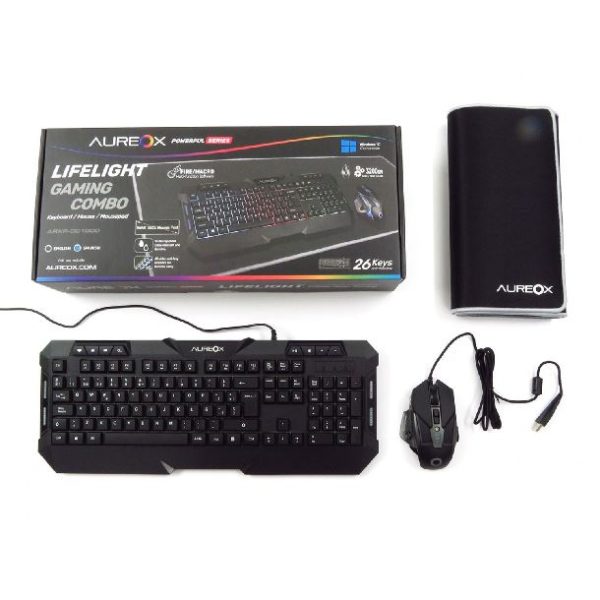 Kit Gamer AUREOX ARXP-GC1000 GAMING COMBO 3200DPI LUZ
