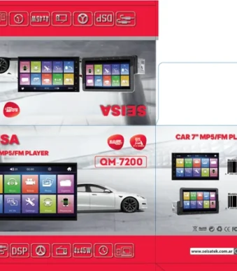 QM-7200 ESTEREO BLUETOOTH DOBLE CHIP PANTALA DE 7" CON CARPLAY