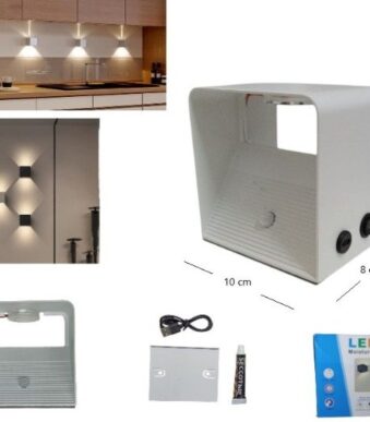 LED de pared bidireccional CALIDA con sensor LED-83057