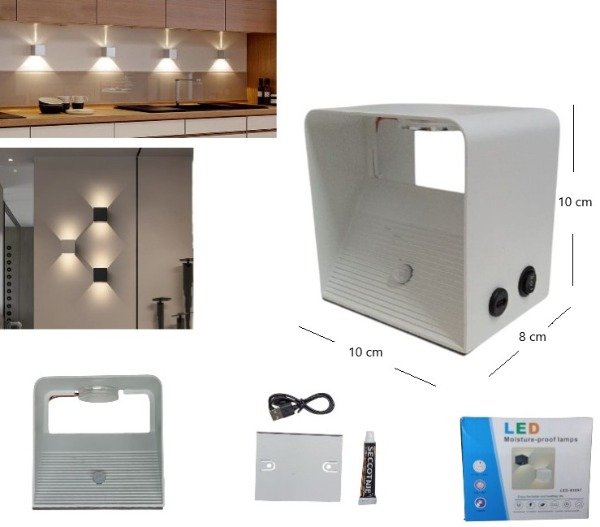 LED de pared bidireccional CALIDA con sensor LED-83057 LED de pared bidireccional CALIDA con sensor LED-83057