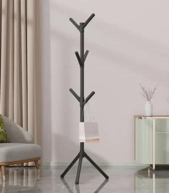 PERCHERO DE PIE NEGRO - 160 X 50 CM - CD29315B