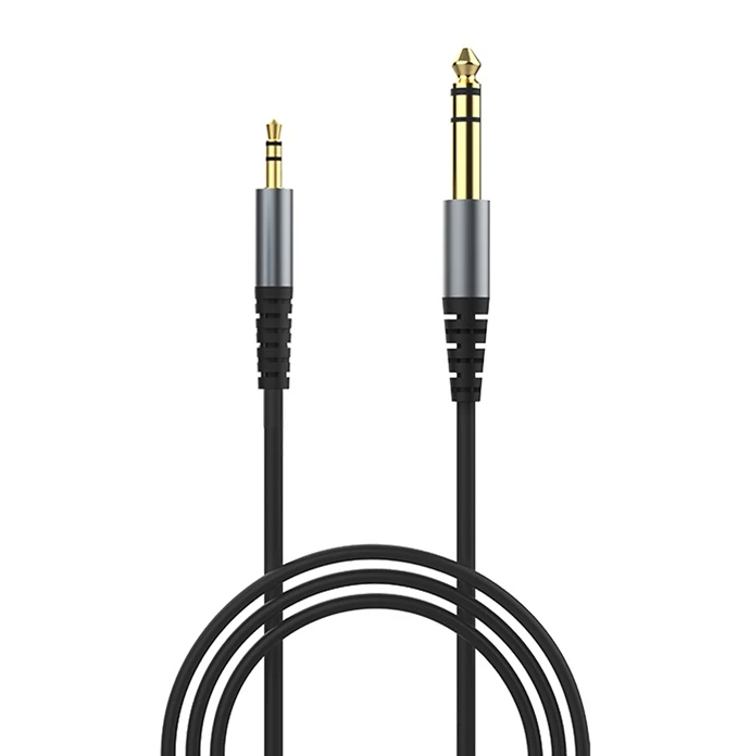 XC-S5013 CABLE DE AUDIO DE 3.5MM A 6.35MM DE 3 PINES XC-S5013 CABLE DE AUDIO DE 3.5MM A 6.35MM DE 3 PINES
