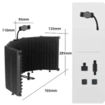 XY-GYZ5M CABINA ACUSTICA POTATIL CON SOPORTE PARA CELULAR