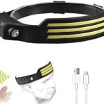 Linterna Vincha Minero Led Recargable Cabeza Usb Sensor