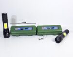 LINTERNA RECARGABLE CAJA VERDE MEDIANA CON LUZ DE COSTADO XL MODELO 8529