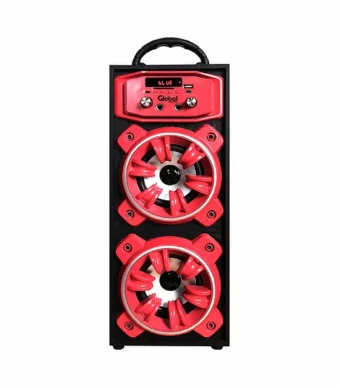 PARLANTE TORRE 2X10W GLOBAL SBL14 CON MICROFONO LIQUIDACION