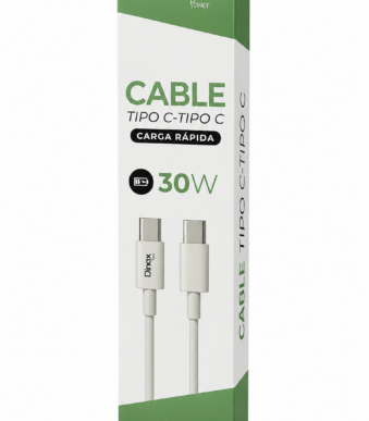 CABLE TIPO C A TIPO C  CARGA RAPIDA 5 AM DINAX DXCABTCTC