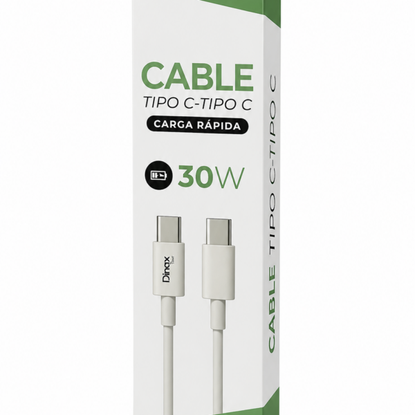 CABLE TIPO C A TIPO C  CARGA RAPIDA 5 AM DINAX DXCABTCTC