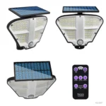 KQ-D07 REFLECTOR LED CON PANEL SOLAR