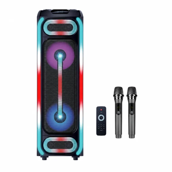 PARLANTE BLUETOOTH 12" X2 + 2 MIC INAL Y CONTROL REMOTO YX-Q2251 SIN DESCUENTO