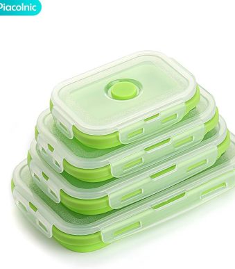4 PCS Recipientes de Silicona Plegable ss41