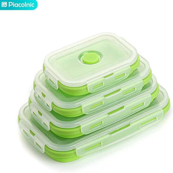 4 PCS Recipientes de Silicona Plegable ss41