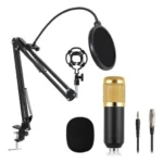 SQ-W1211 KIT DE MICROFONO CONDENSADOR CON BRAZO Y ANTIPOP