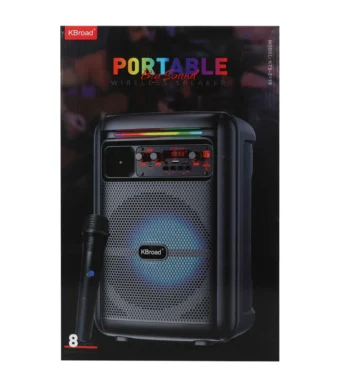 KTS-2198 PARLANTE BLUETOOTH 8" CON MICROFONO INALAMBRICO