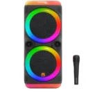 YX-L9864 PARLANTE BLUETOOH 8" DOBLE + MICROFONO INALAMBRICO