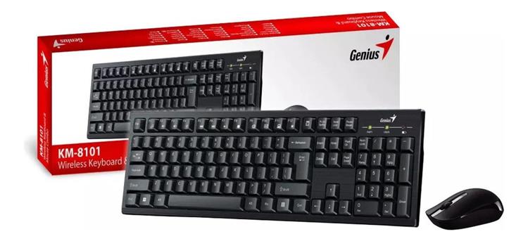 COMBO TECLADO Y MOUSE INALAMBRICO GENIUS KM-8101