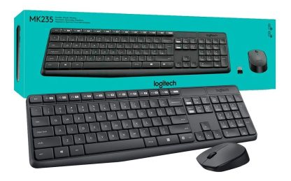 combo teclado y mouse inalambrico logitech mk235