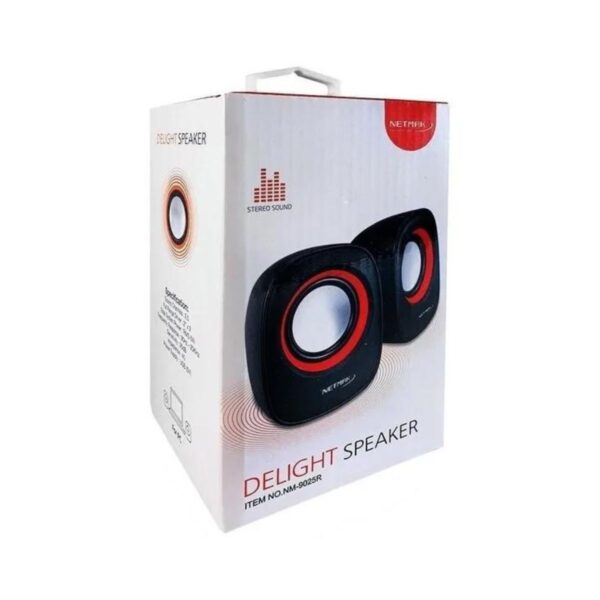 Parlantes Pc Usb 9025 Negro/azul Netmak