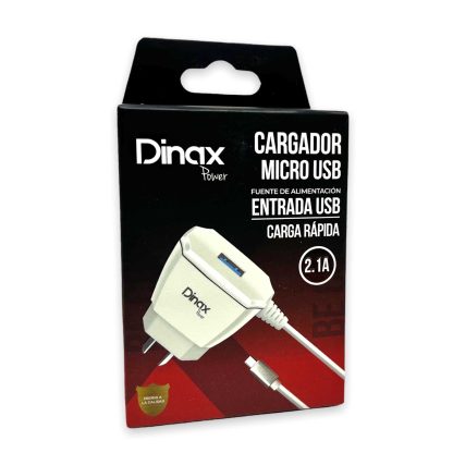 cargador dinax 2.1 micro usb con 1 usb
