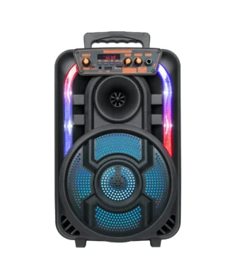 parlante con control y microfono 8" luces yx-h831 seisa
