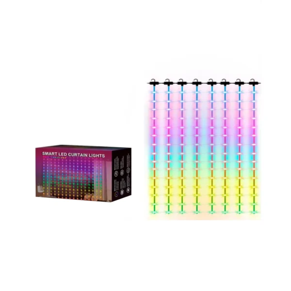 HCP039 CORTINA DE LUZ INTELIGENTE CON BLUETOOTH (2 MTS X 2 MTS - 400 LUCES)