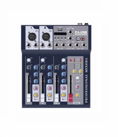 XY-F4 MIXER MEZCLADORA DE AUDIO DE 4 CANALES