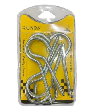 KIT DE 6 GANCHOS PARA PARED RUNDA TL0639