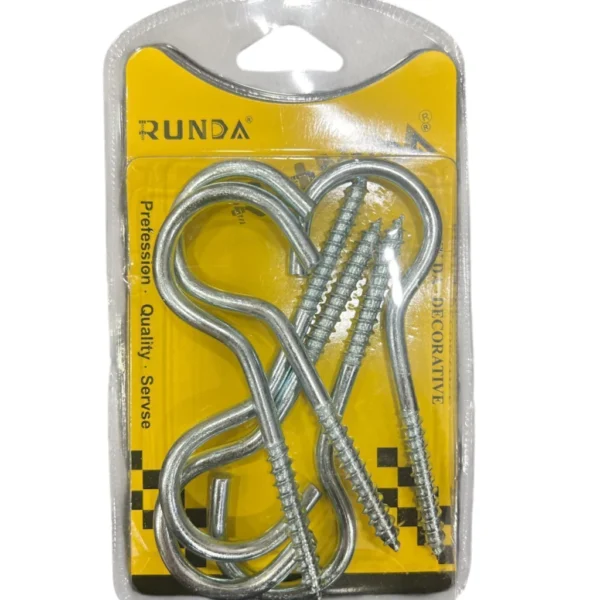 KIT DE 6 GANCHOS PARA PARED RUNDA TL0639