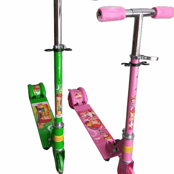 monopatin con luz de metal