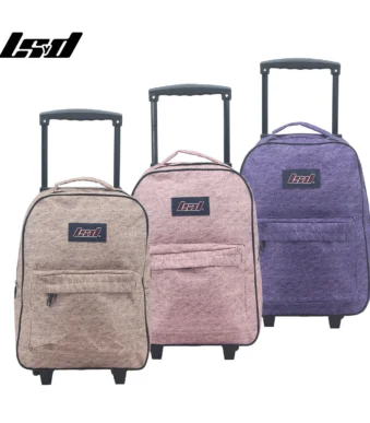 MOCHILA C/CARRO ESCOLAR LSYD JASPEADA 17" 94.1205.2